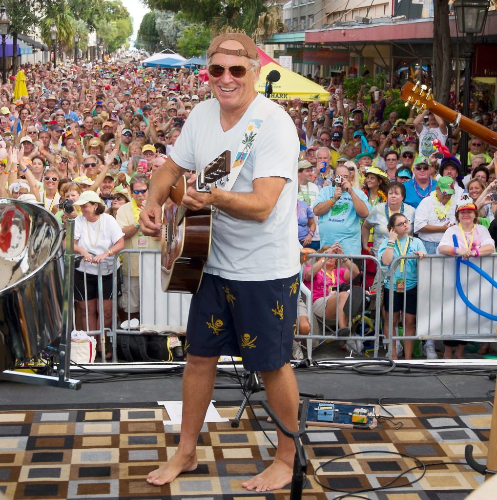 Jimmy Buffet on Duval Street. Photo by Rob O'Neal